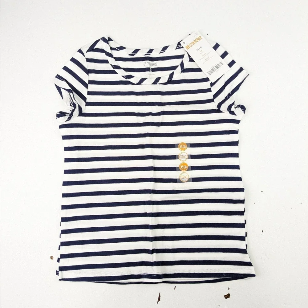 Gymboree Navy/White Stripe Tee